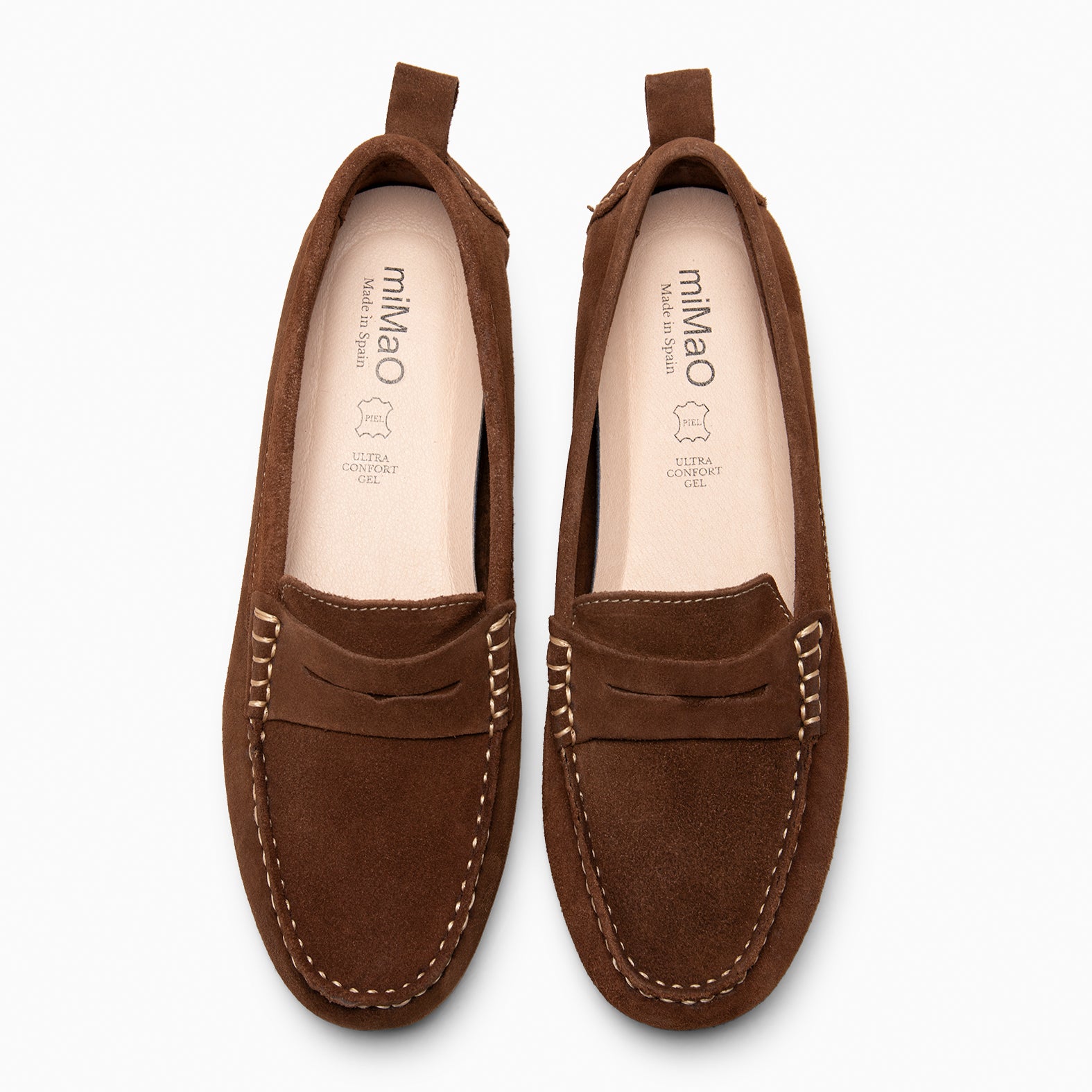 MONTEZ – Mocasín plano con plantilla extraíble MARRON - miMaO ®