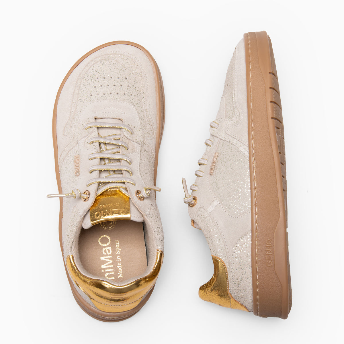 GEN-IO - METALLIC BEIGE Baresoft sneaker