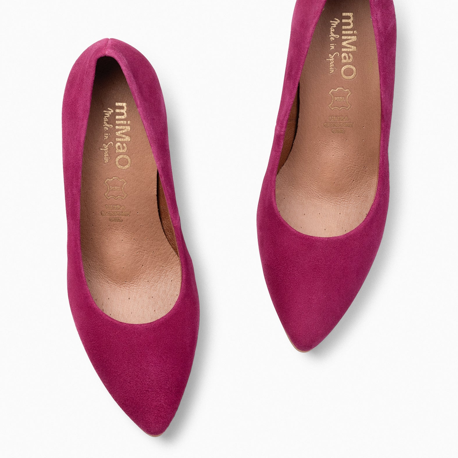 URBAN S - WINE suede mid-heeled shoes