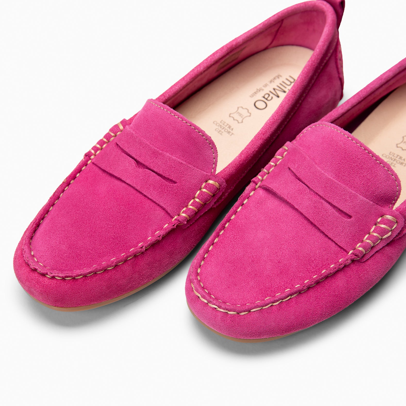 MONTEZ – Mocasín plano con plantilla extraíble FUCSIA - miMaO ®