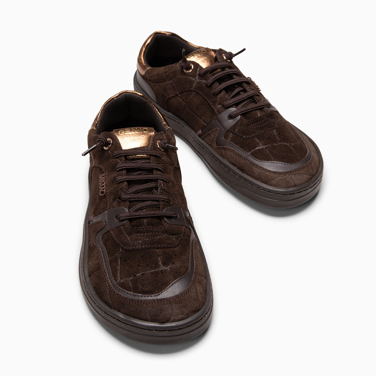 GEN-IO – Bruin metallic Baresoft sneakers