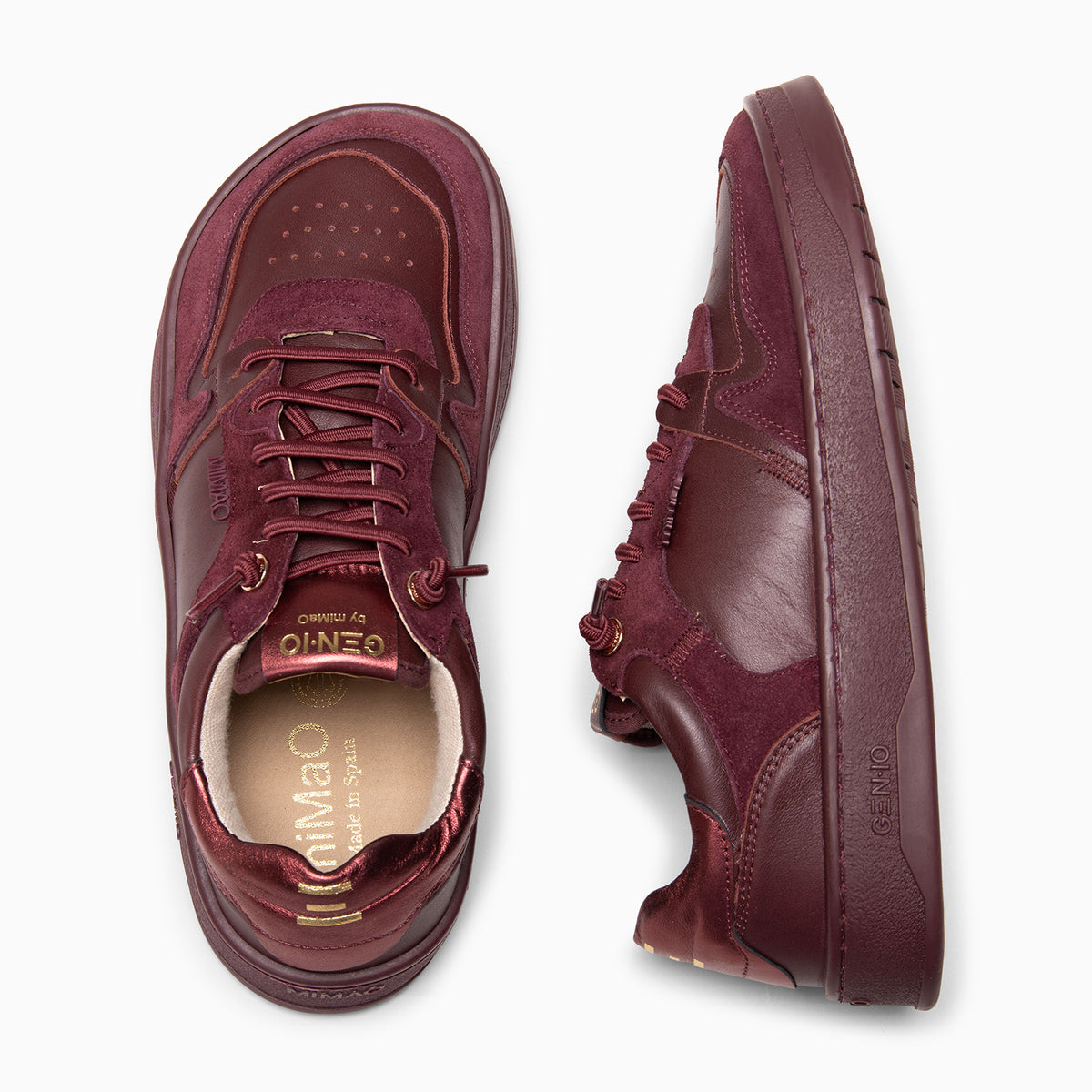 GEN-IO - BURGUNDY Baresoft sneaker