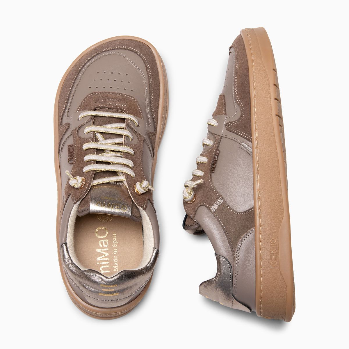 GEN-IO – Taupe metallic Baresoft sneakers