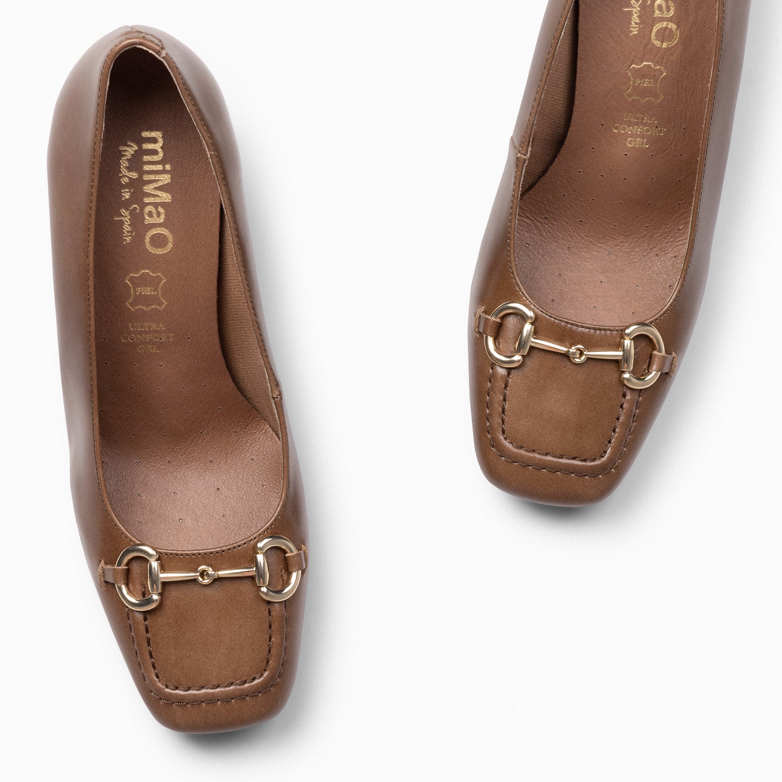 MIA – TAUPE Block heeled shoes