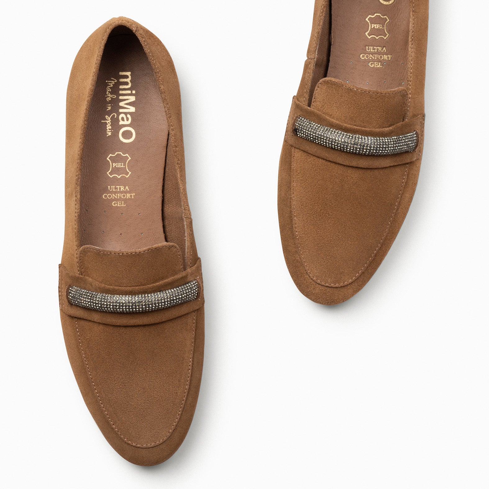 SLIPPERS BRIGHT - CAMEL moccasins
