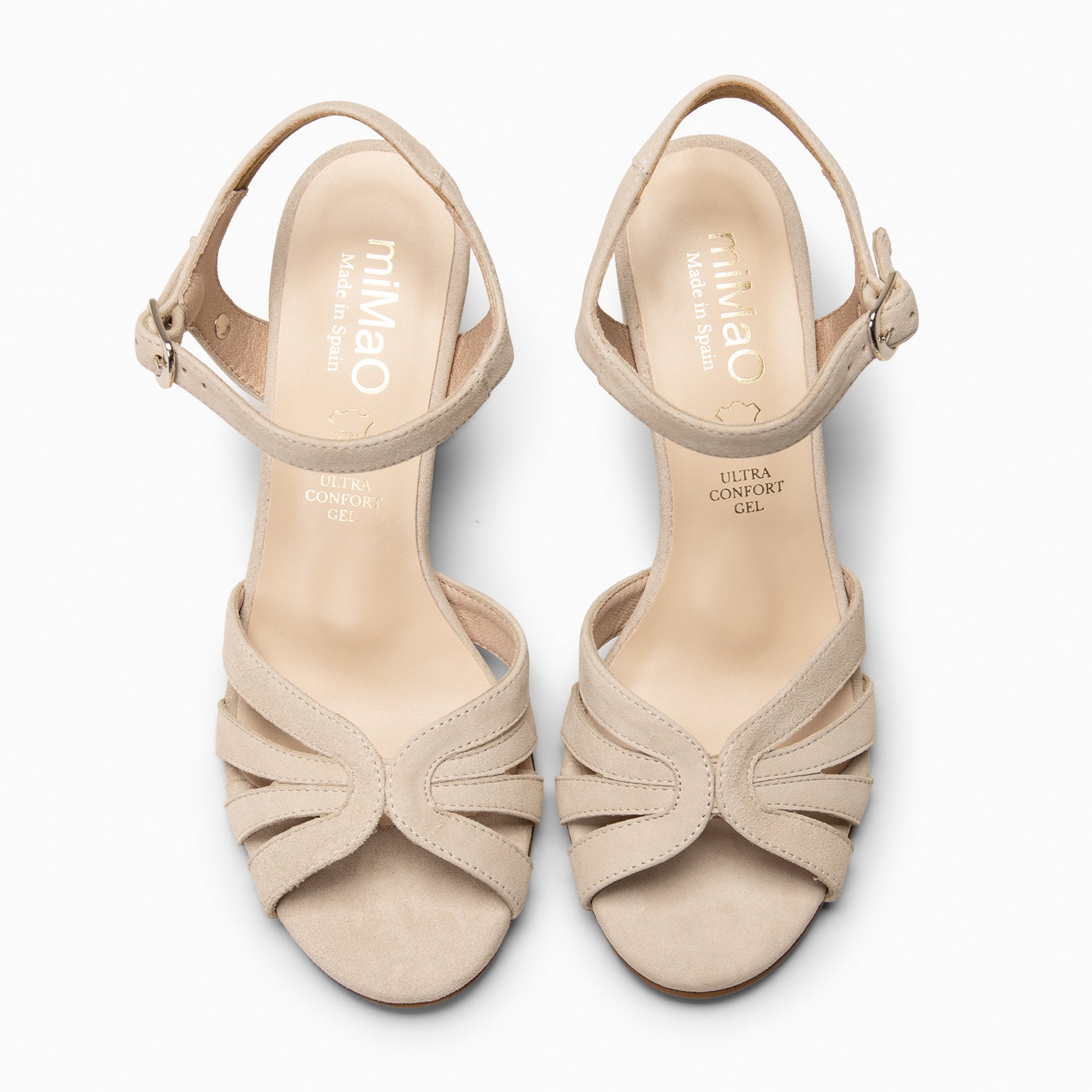 MUSA – Sandalias de Tacón ancho BEIGE - miMaO ®