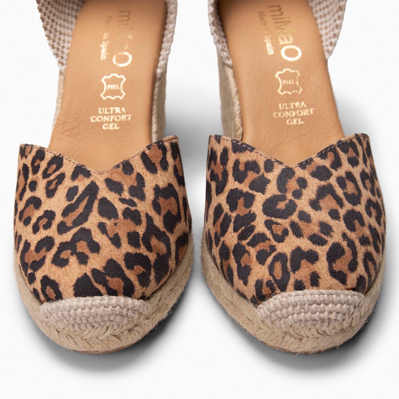 NERJA - Cuñas altas de esparto LEOPARDO - miMaO ®