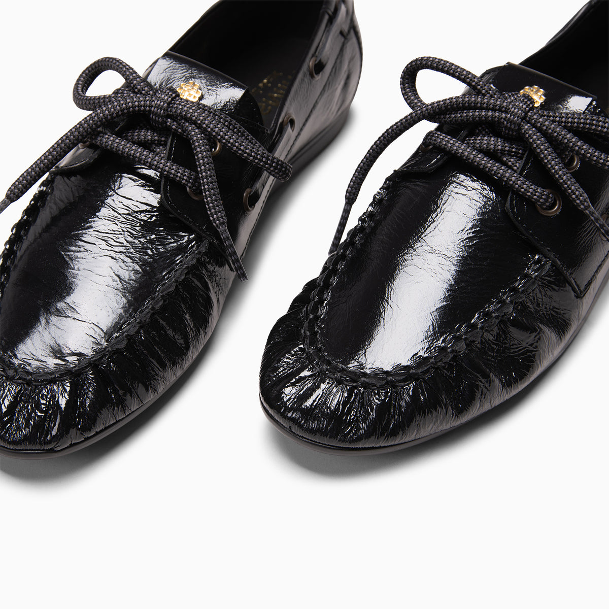 OSAKA - ZWART Loafers met veters