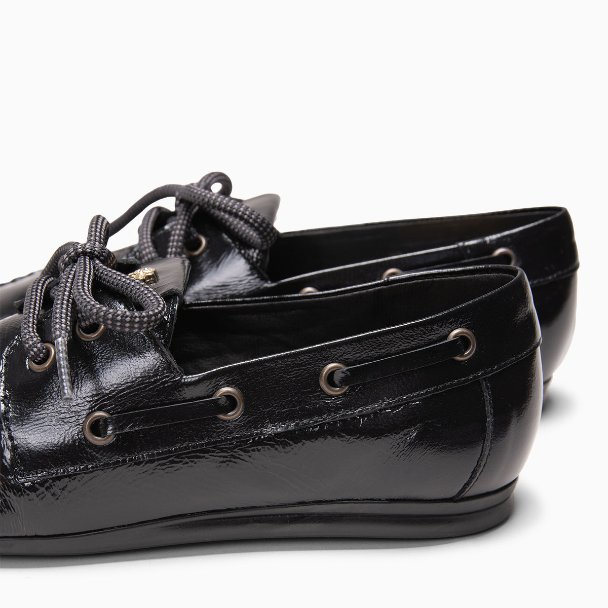 OSAKA - ZWART Loafers met veters