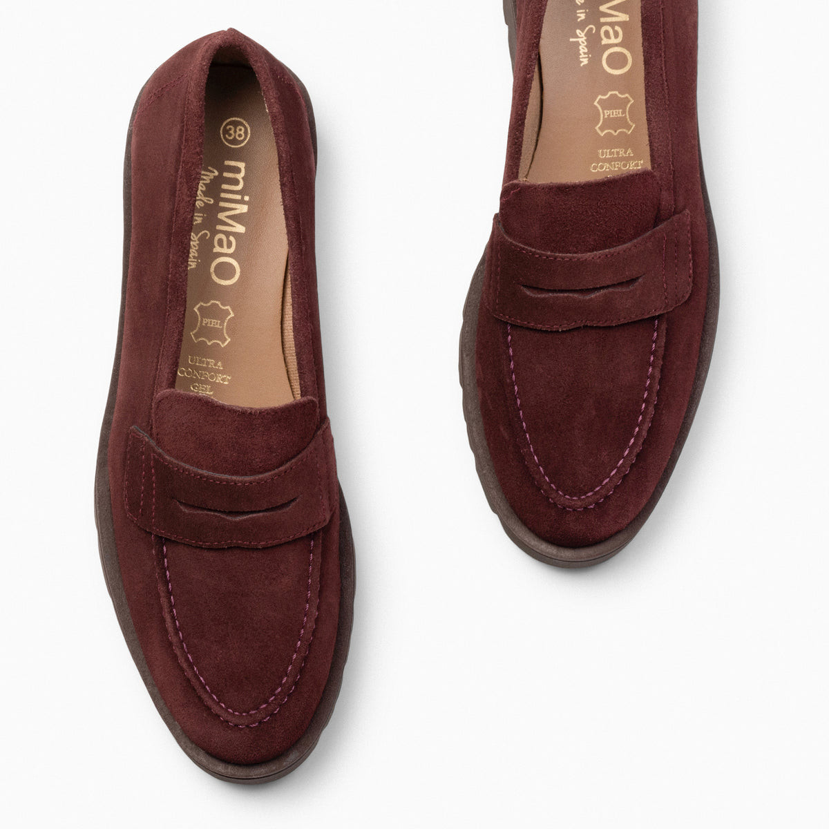 DAFNE - Mocasín con cuña BURDEOS