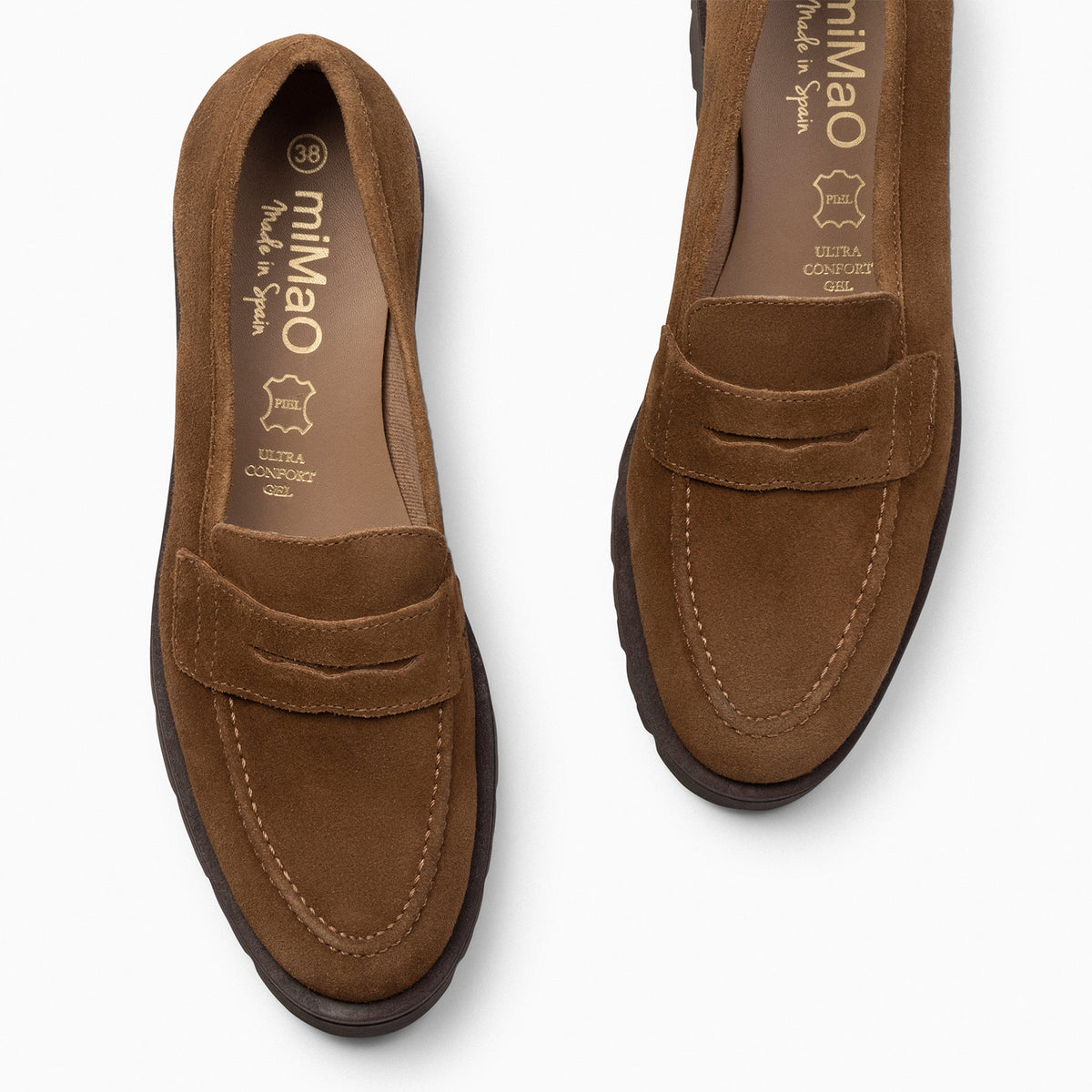 DAFNE - Mocasín con cuña CAMEL