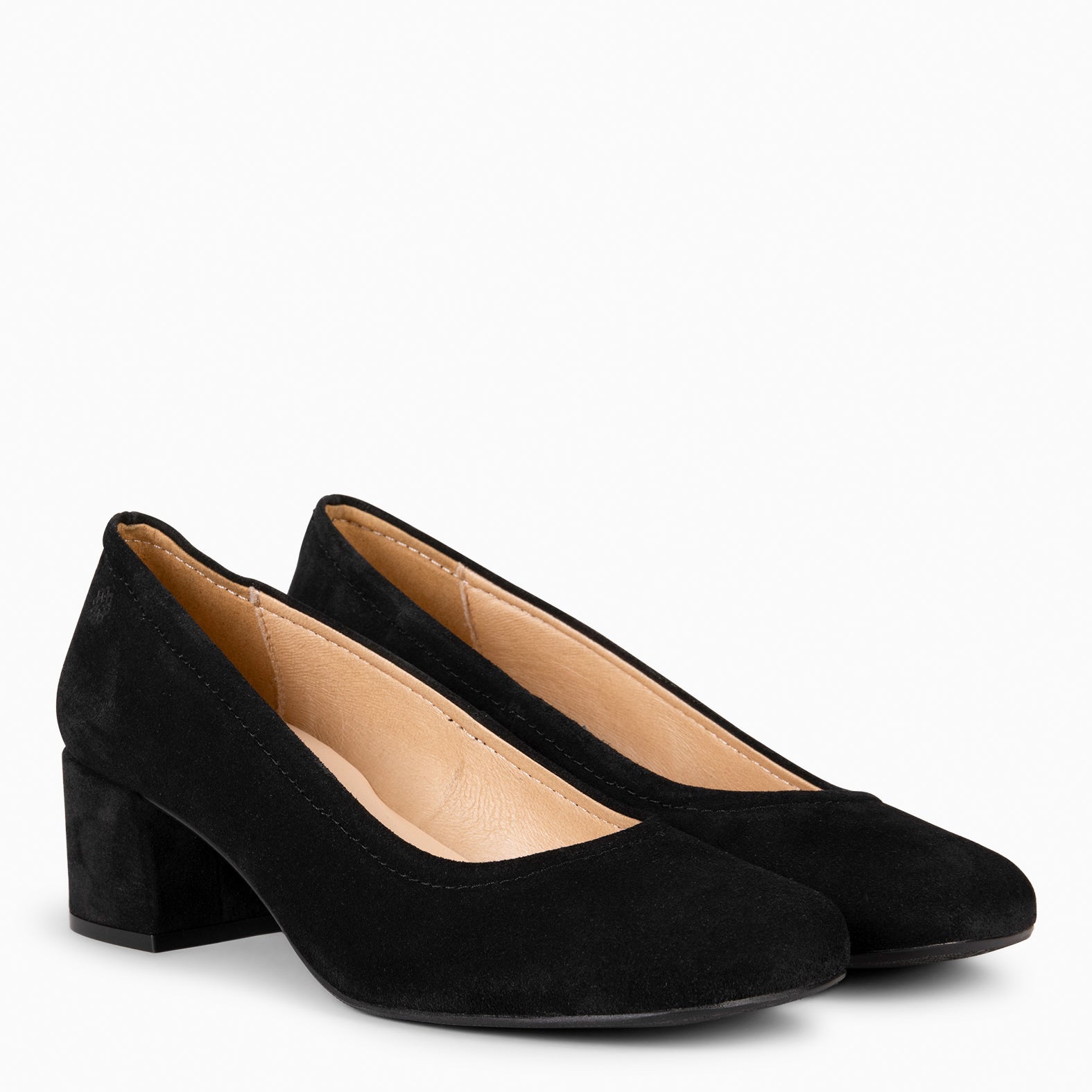 URBAN BARESOFT - BLACK WIDE HEEL SHOES