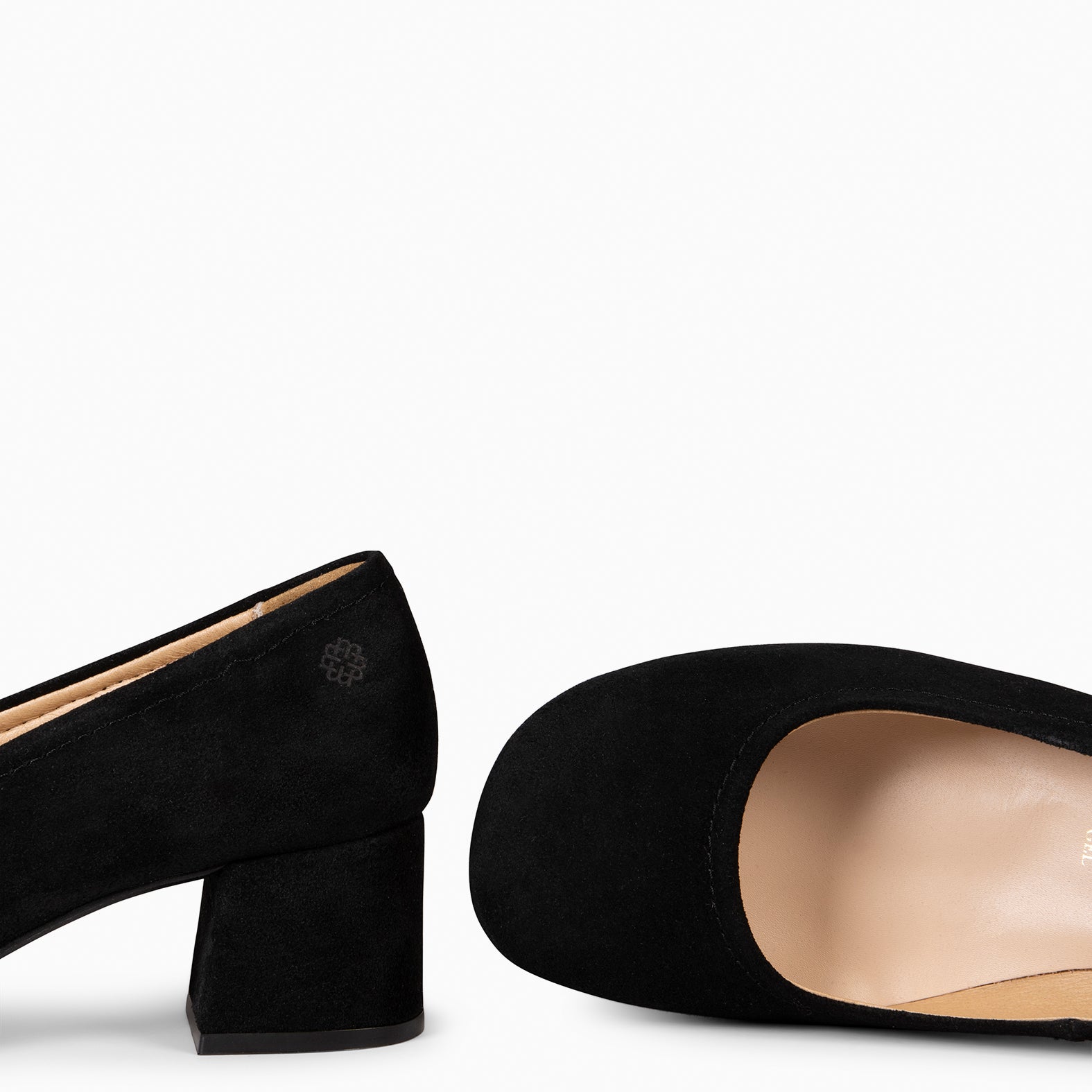 URBAN BARESOFT - BLACK WIDE HEEL SHOES
