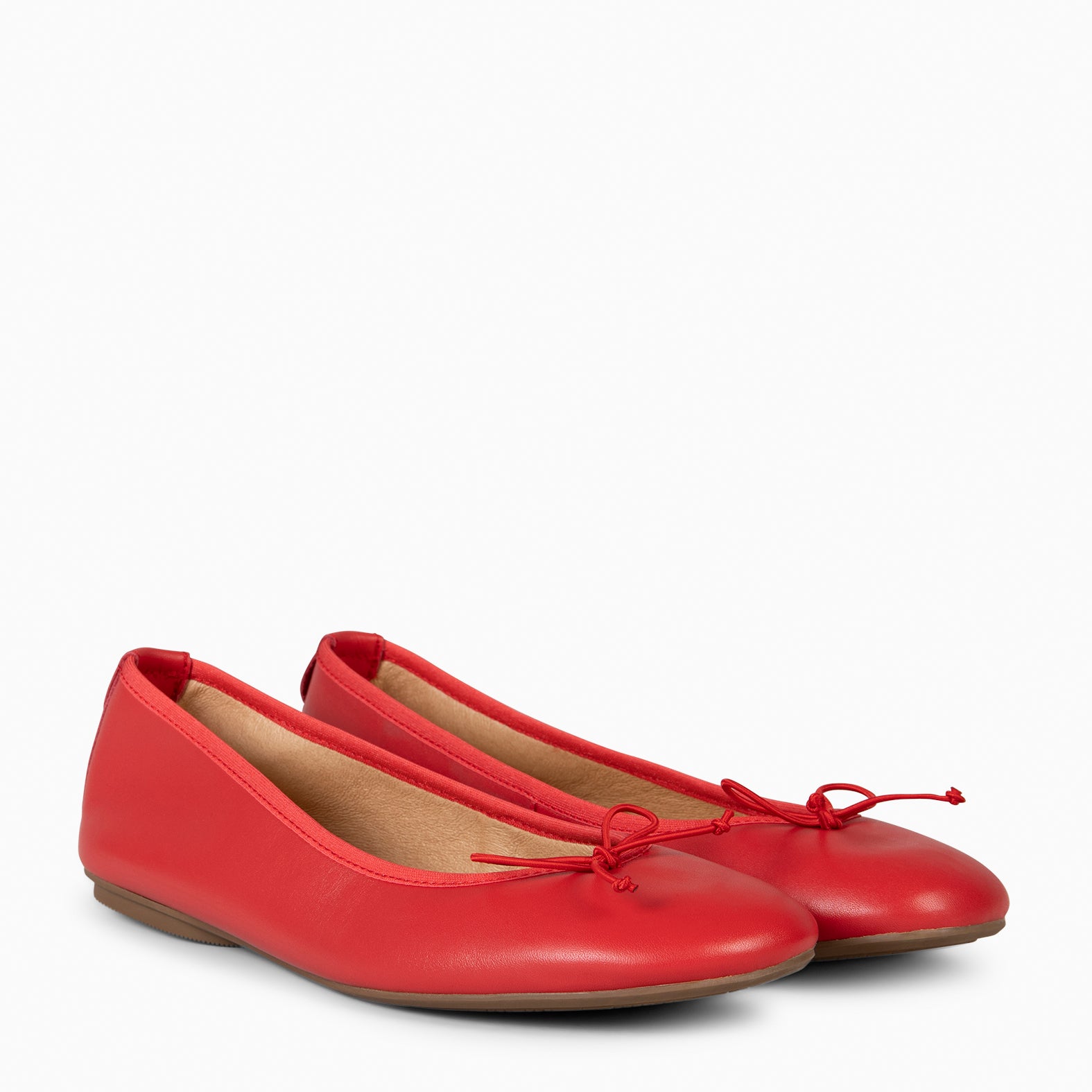 CAMPANILLA - Ballerines Baresoft à nœud ROUGE