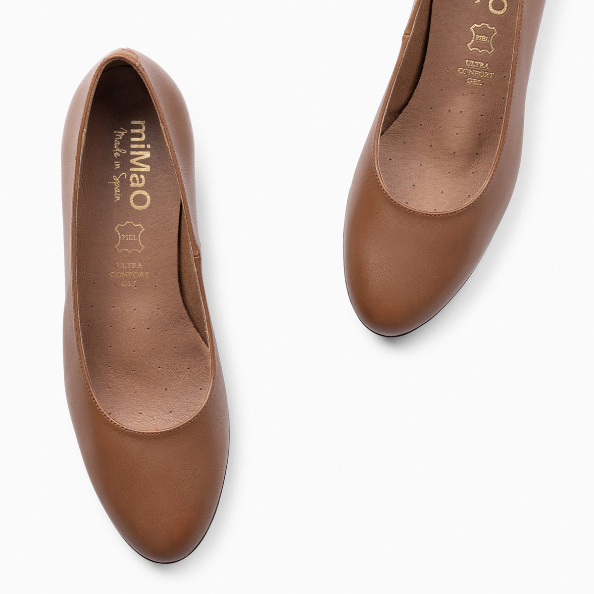 AZAFATA S - Zapatos de tacón bajo con plataforma MARRÓN