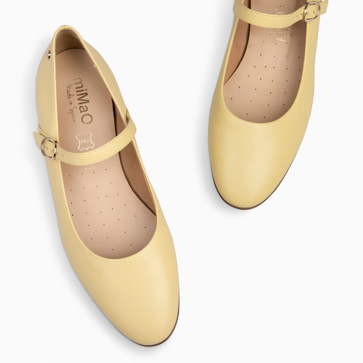 ROSALIE - Merceditas con puntera redonda AMARILLO