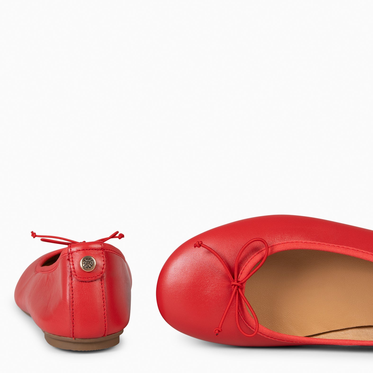 CAMPANILLA - Ballerines Baresoft à nœud ROUGE