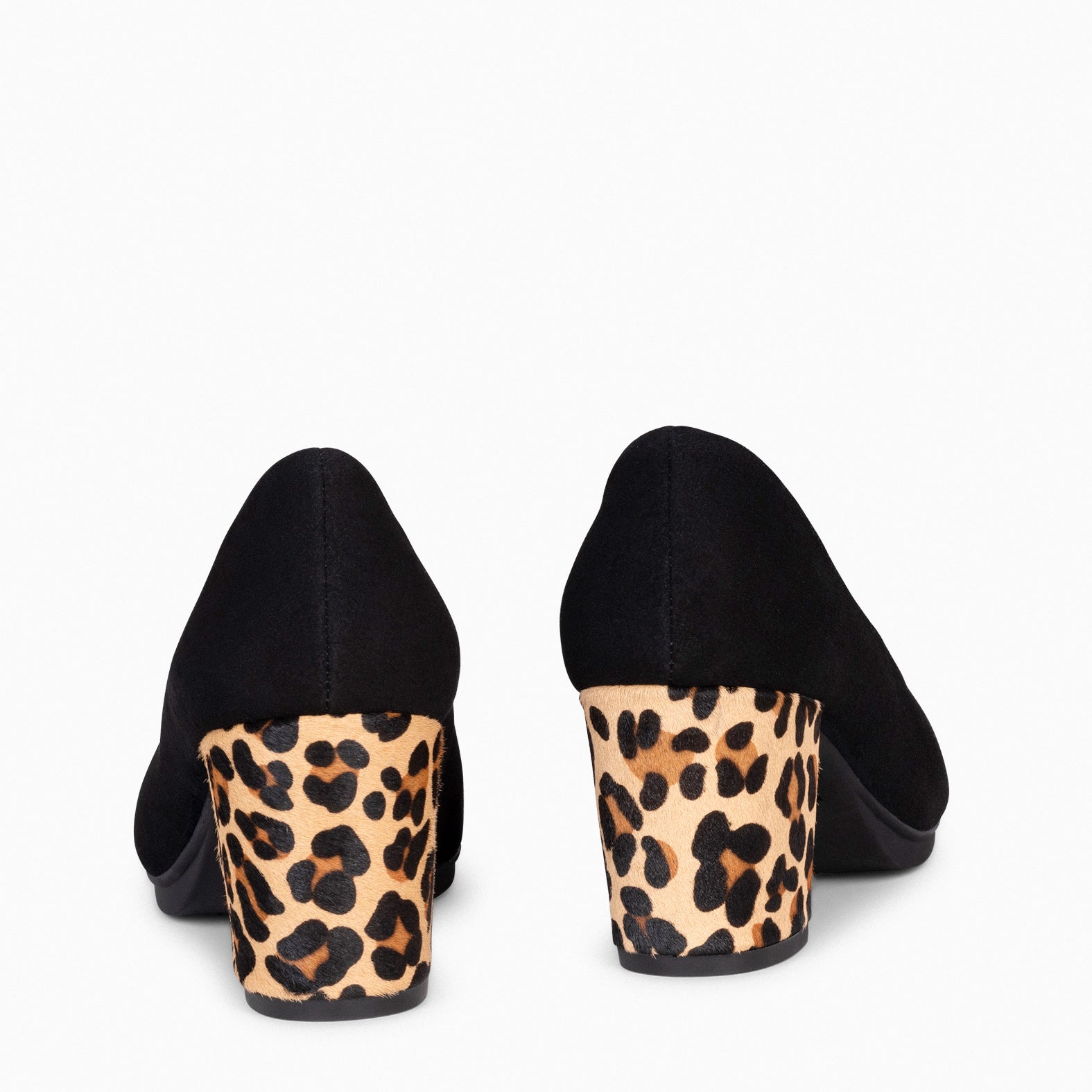 URBAN S WILD - Zapatos negros de tacón Animal Print LEOPARDO