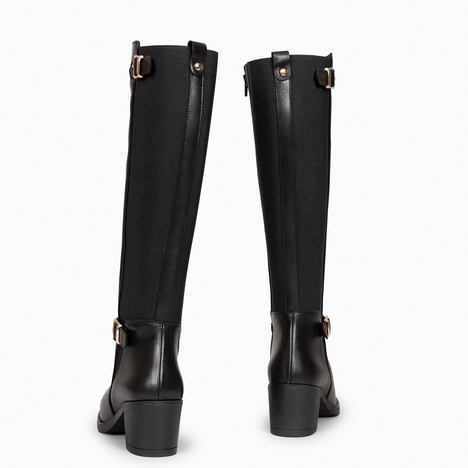 SENA – Botas de Vestir con caña elástica NEGRO