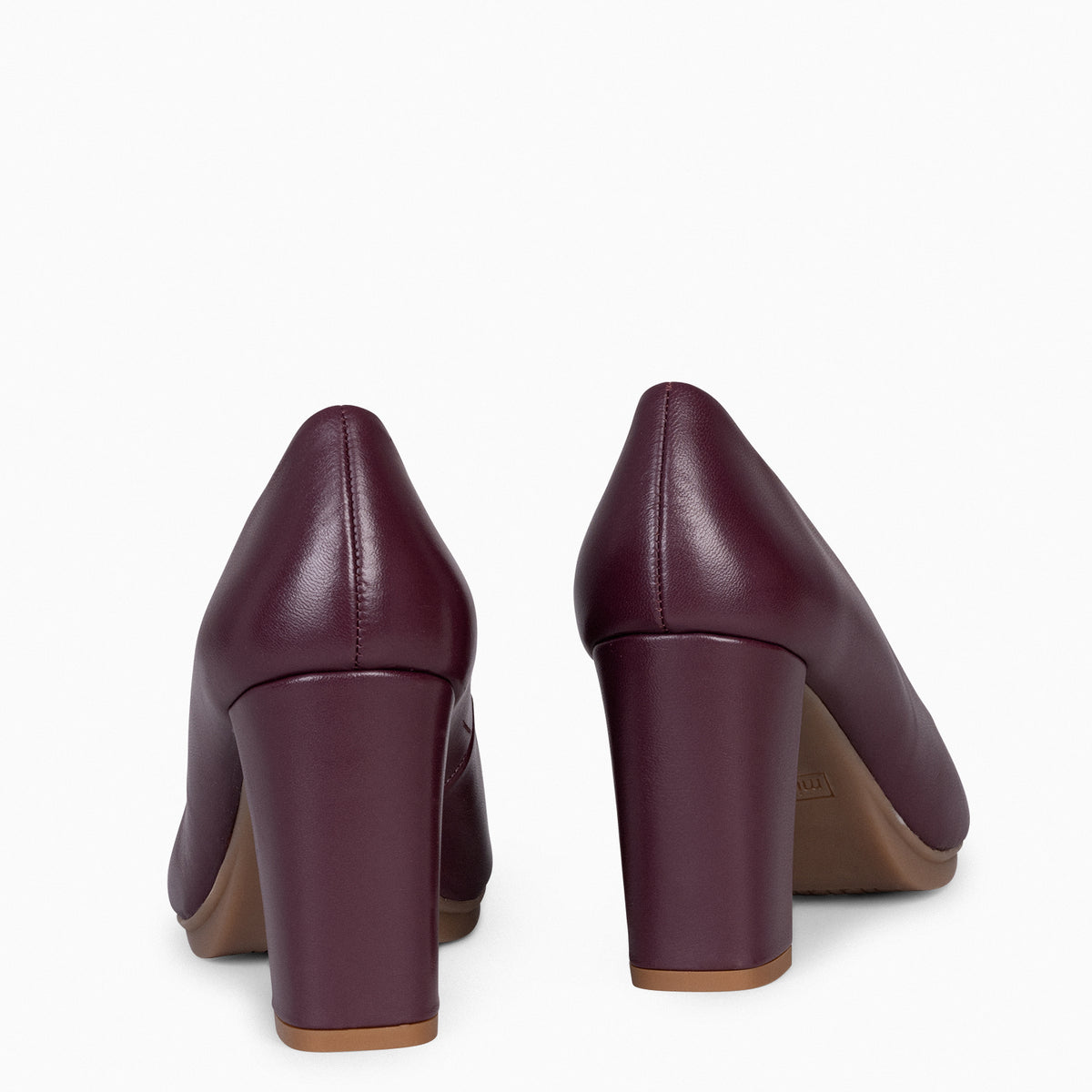 URBAN SALON – Zapatos de tacón alto de napa BURDEOS