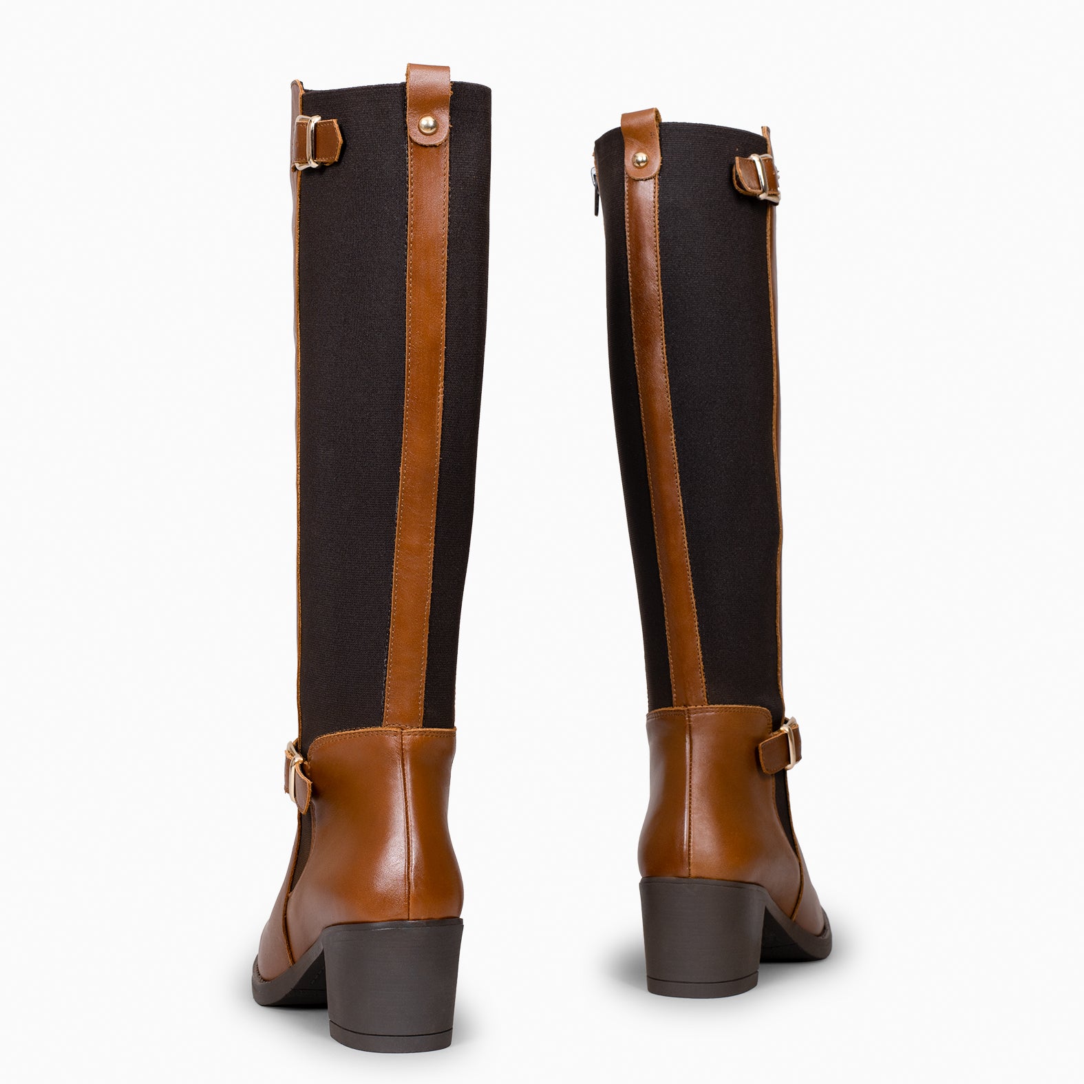 SENA – CAMEL Elegant Boots with elastic shaft