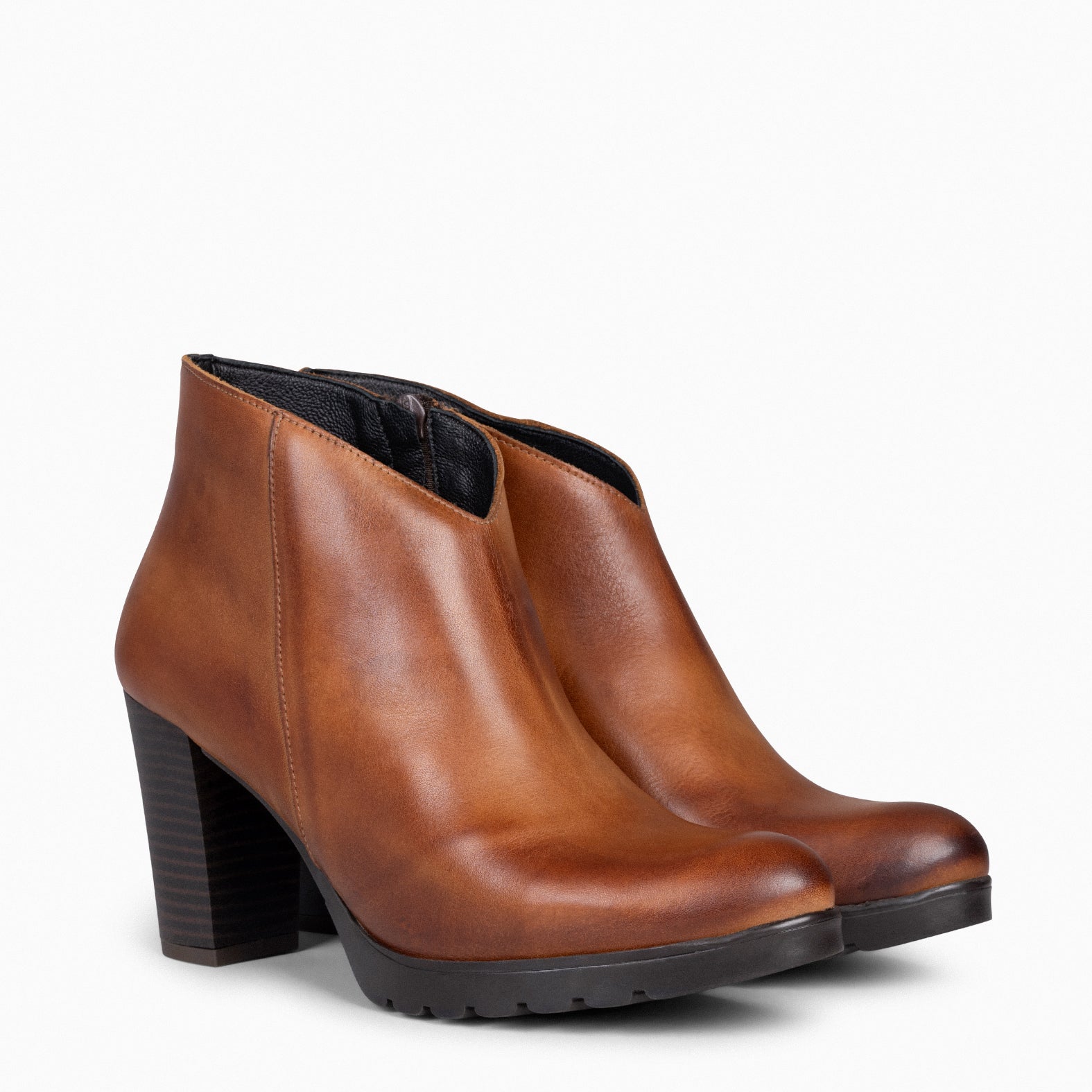 Bottines marron hotsell cuir femme