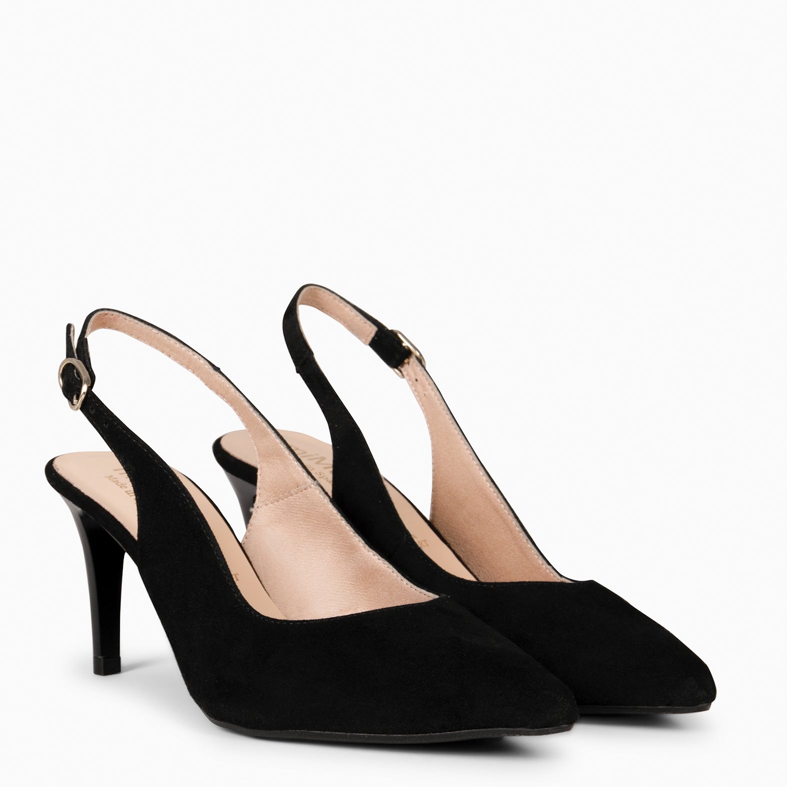 CANDELA - ZAPATOS ELEGANTES DESTALONADOS NEGRO
