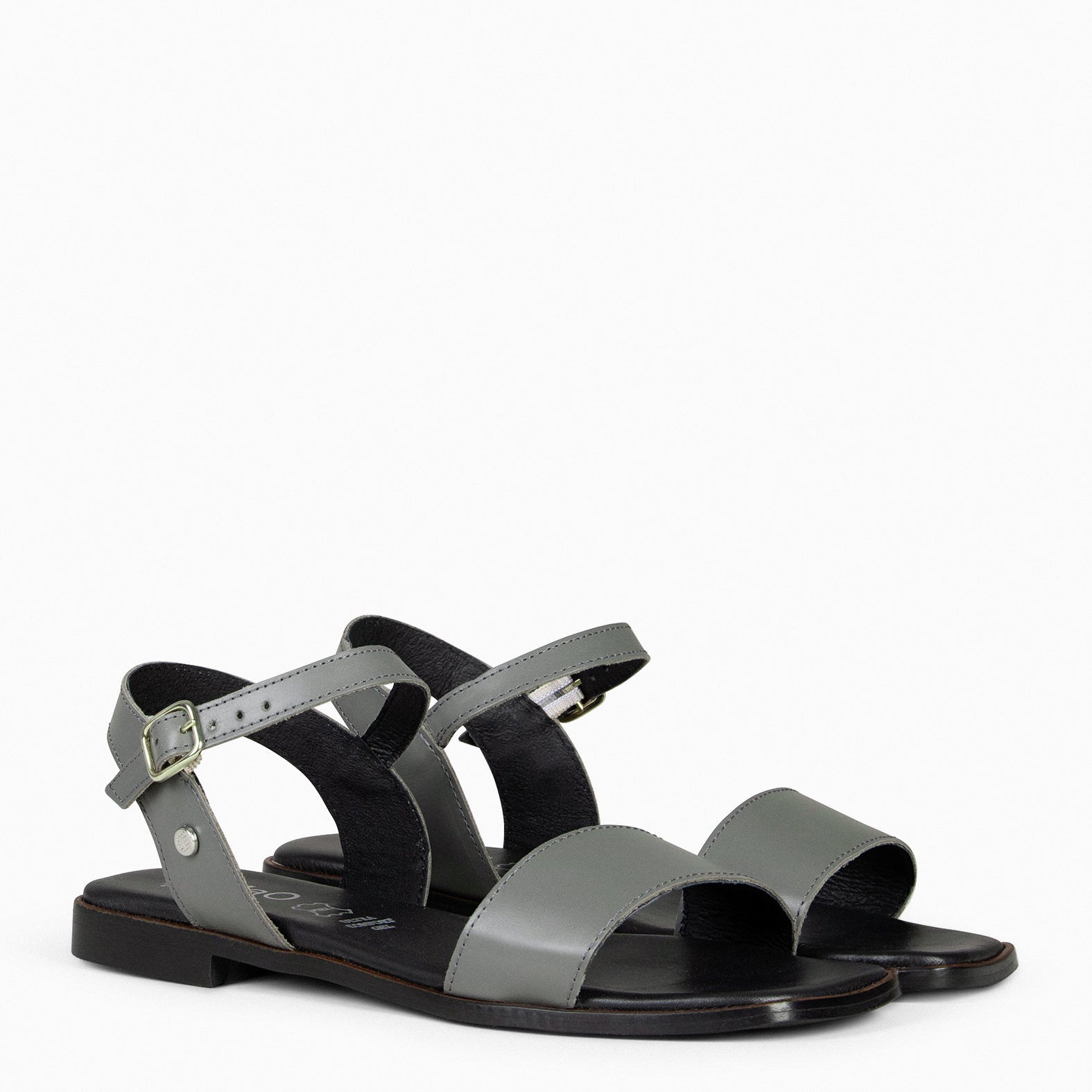 SANTORINI - SILVER Flat Sandals