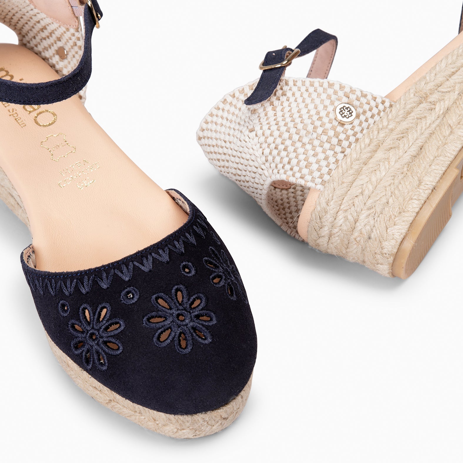 CASARES XS - Cuña bajo de esparto MARINO - miMaO ®