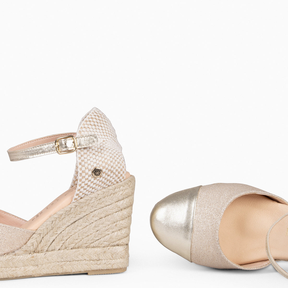 YAIZA – GOLD Wedge Espadrille