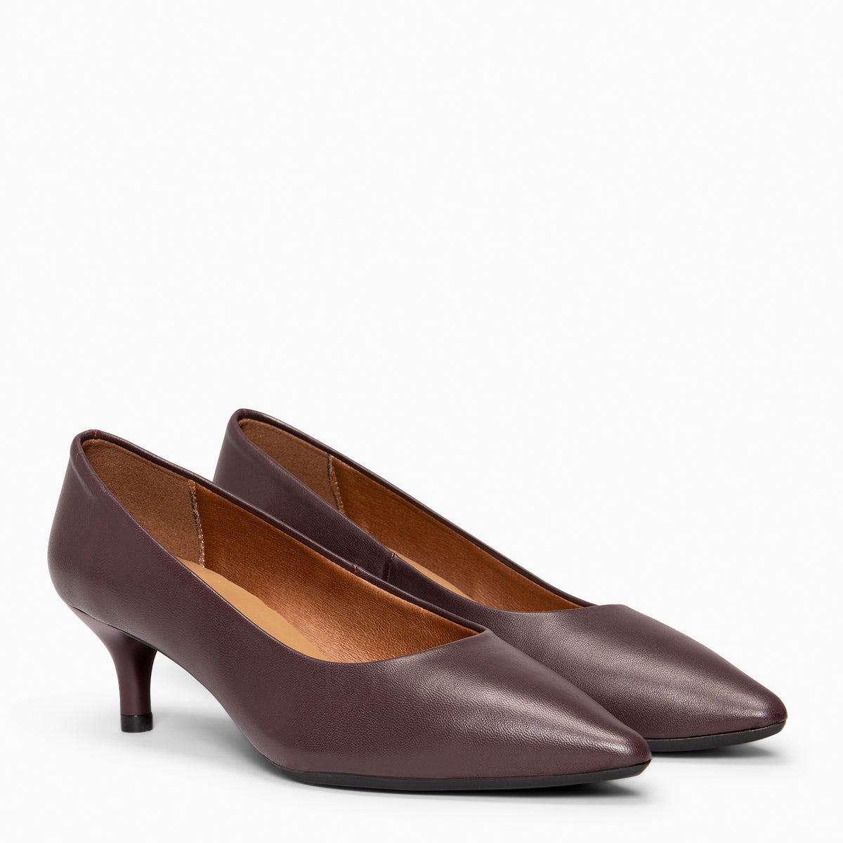 URBAN KITTEN - BURGUNDY Kitten heel shoes