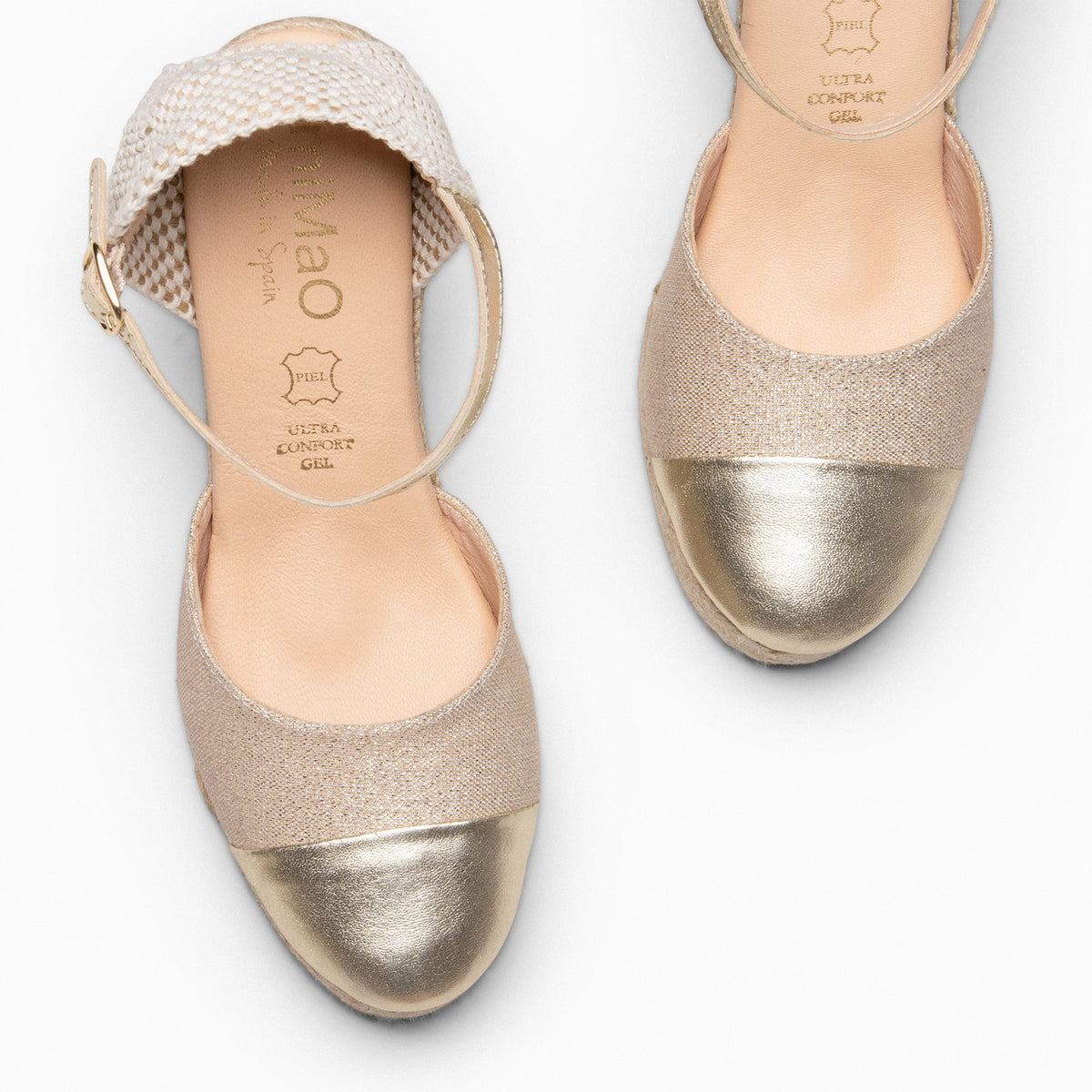 YAIZA – GOLD Wedge Espadrille