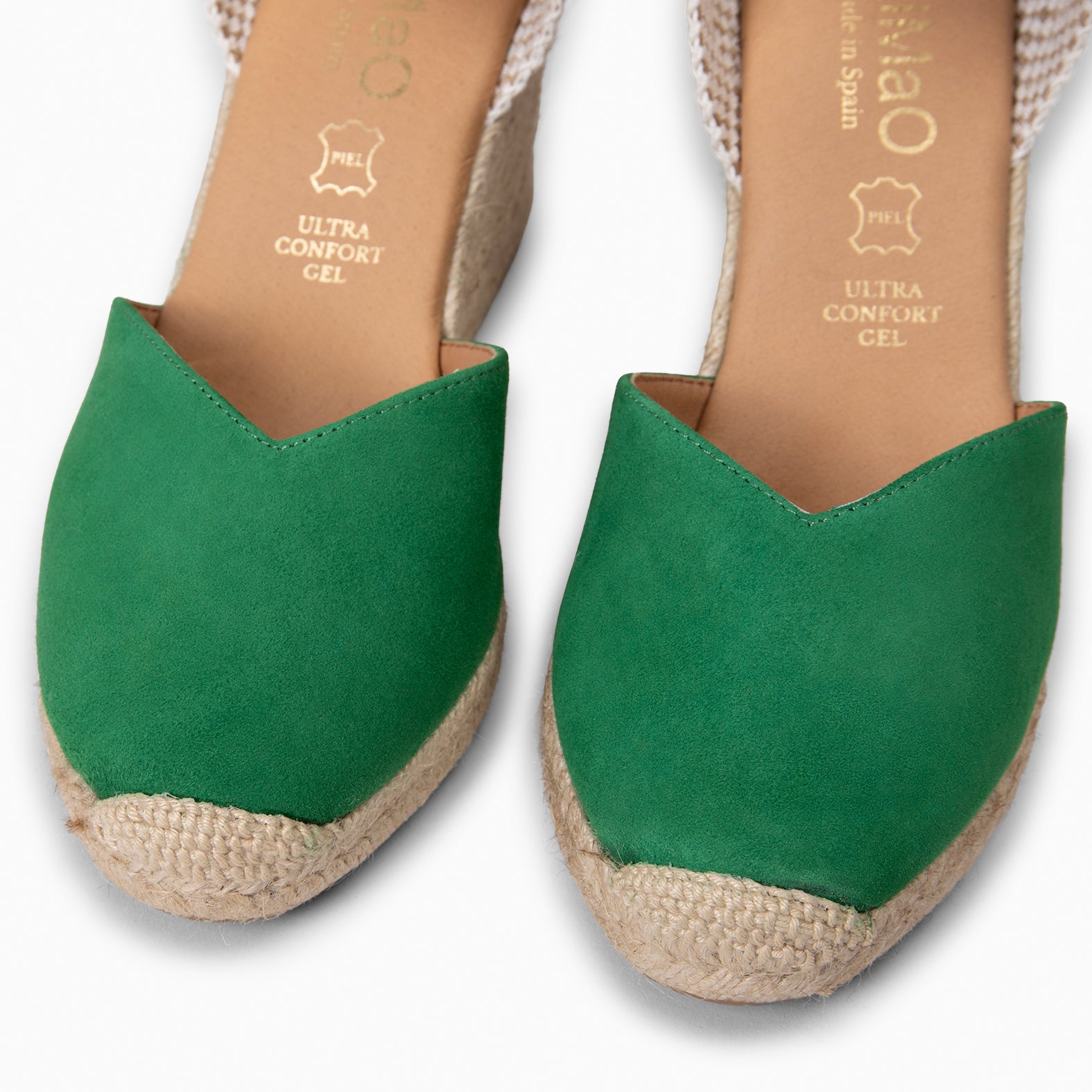 NERJA – Cuñas altas de esparto VERDE - miMaO ®