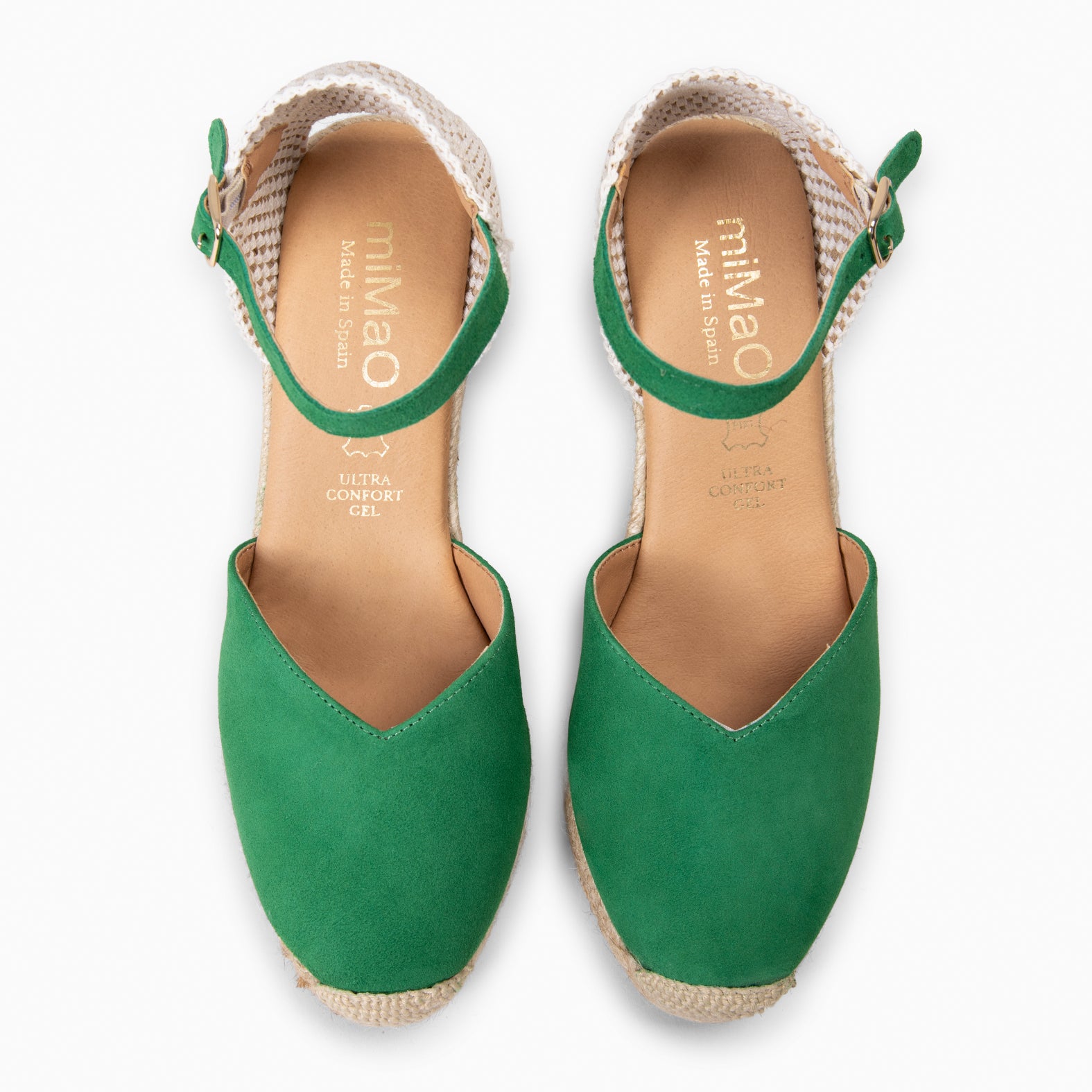 NERJA – Cuñas altas de esparto VERDE - miMaO ®