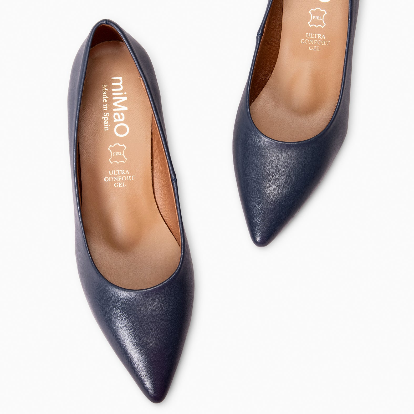 URBAN KITTEN - NAVY nappa leather kitten heels