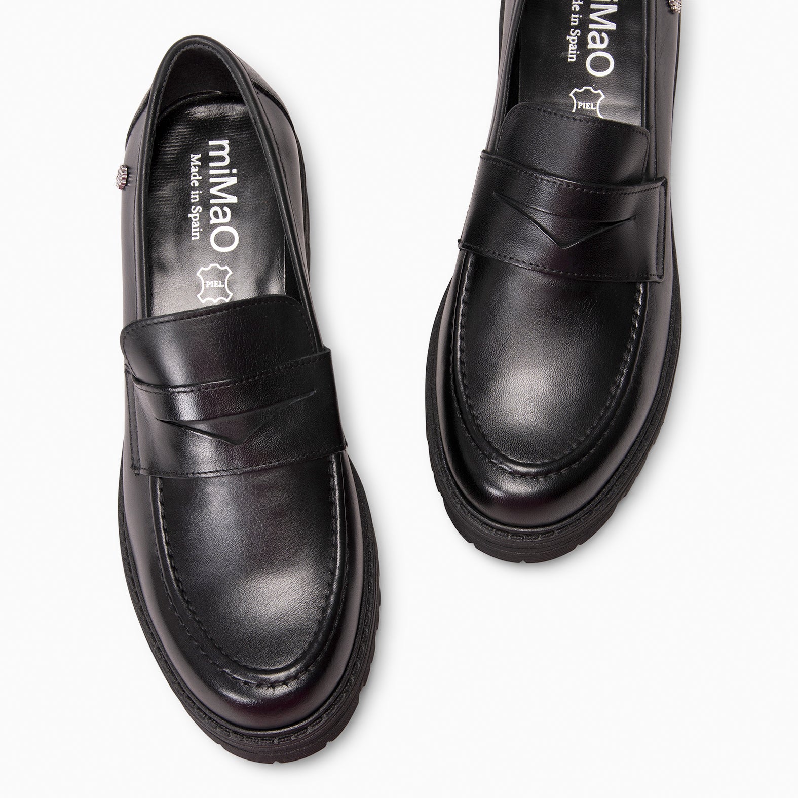 TRAVIS – BLACK Mocassins brushed nappa leather