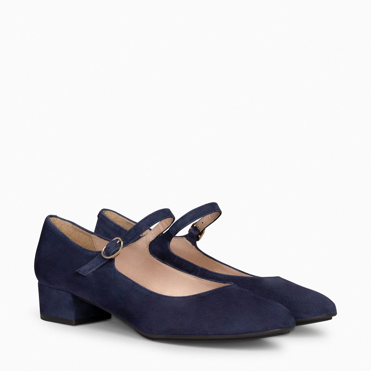 NORA – NAVY Mary-Janes with low heel