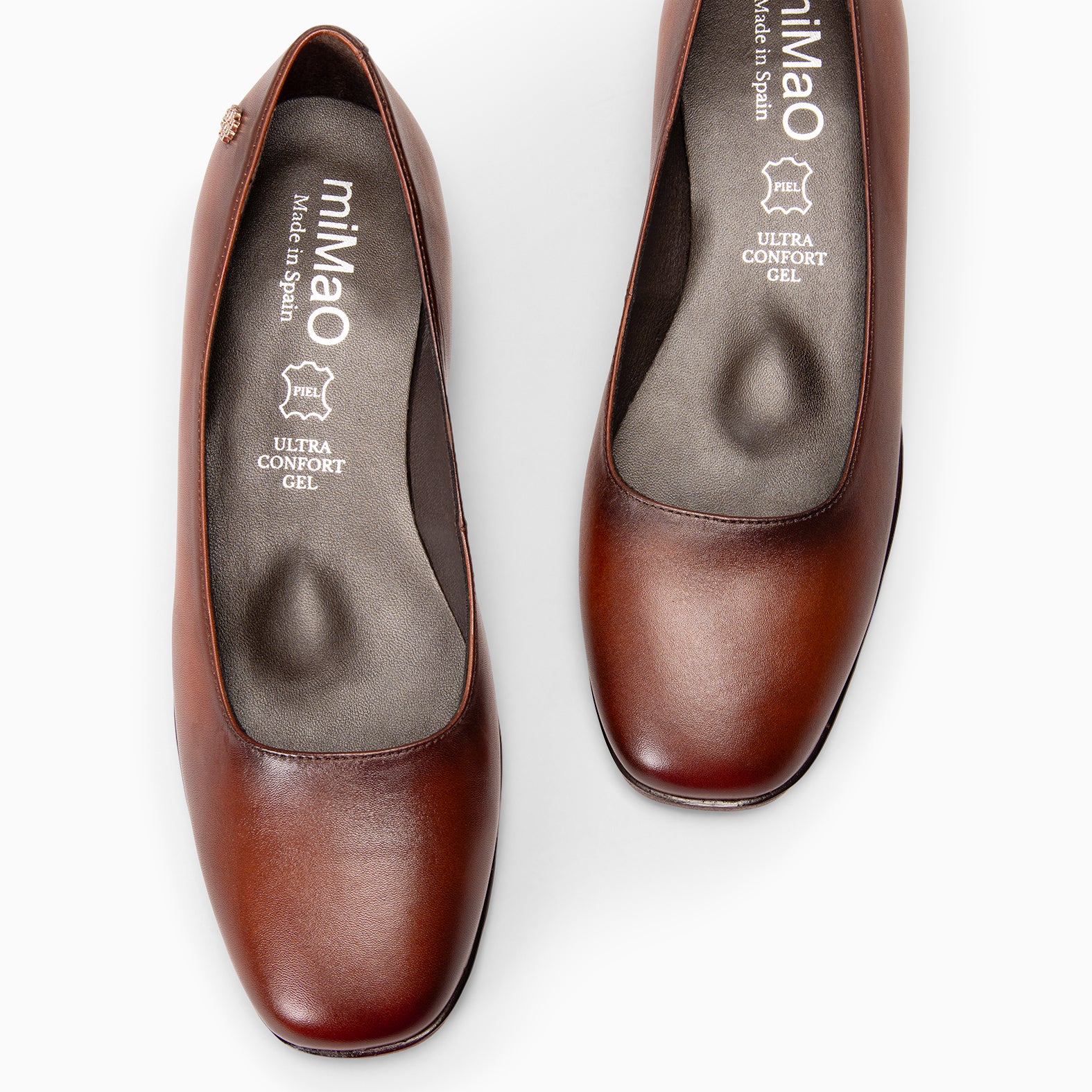 URBAN WIN – BROWN Square urban toe shoes