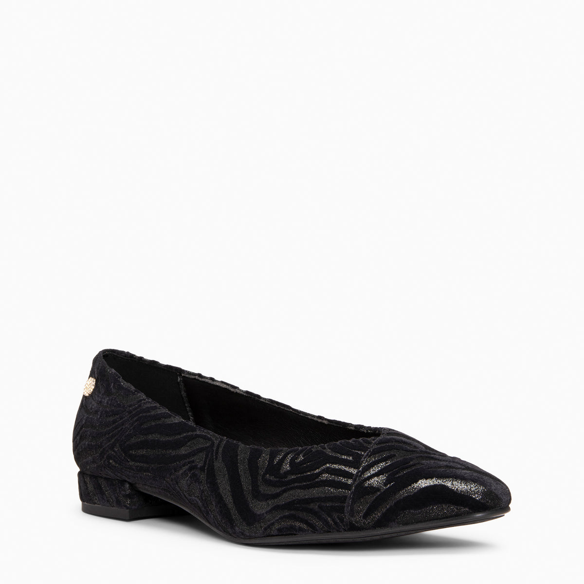 MARIE WILD - Sapatos de salto baixo com biqueira fina PRETO CHUMBO