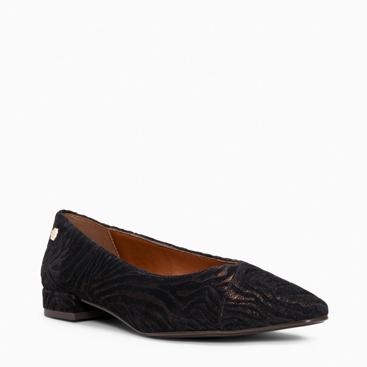 MARIE WILD - Sapatos de salto baixo com biqueira fina COBRE PRETO