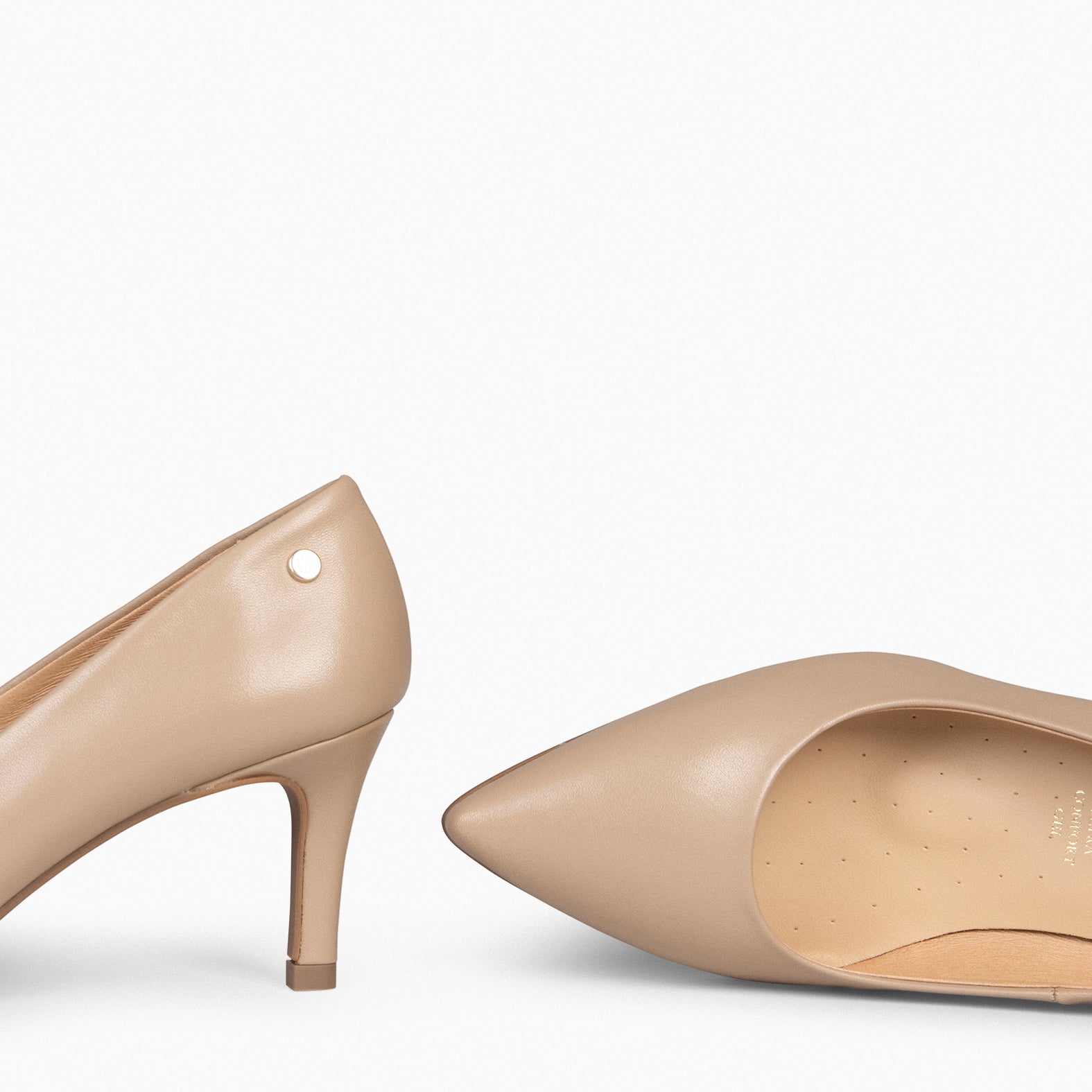 NAPPA STILETTO - TAUPE STILETTO HEELS