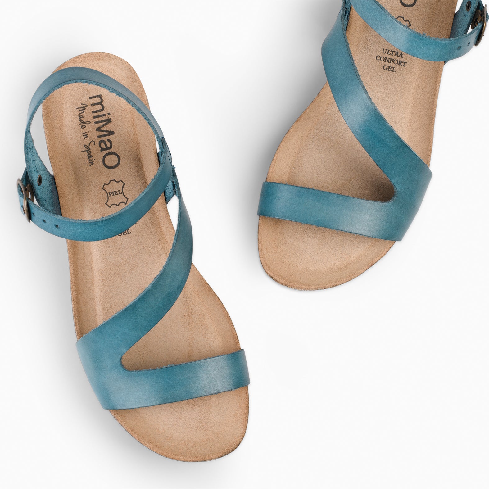 LIS – BLUE BIO leather sandals