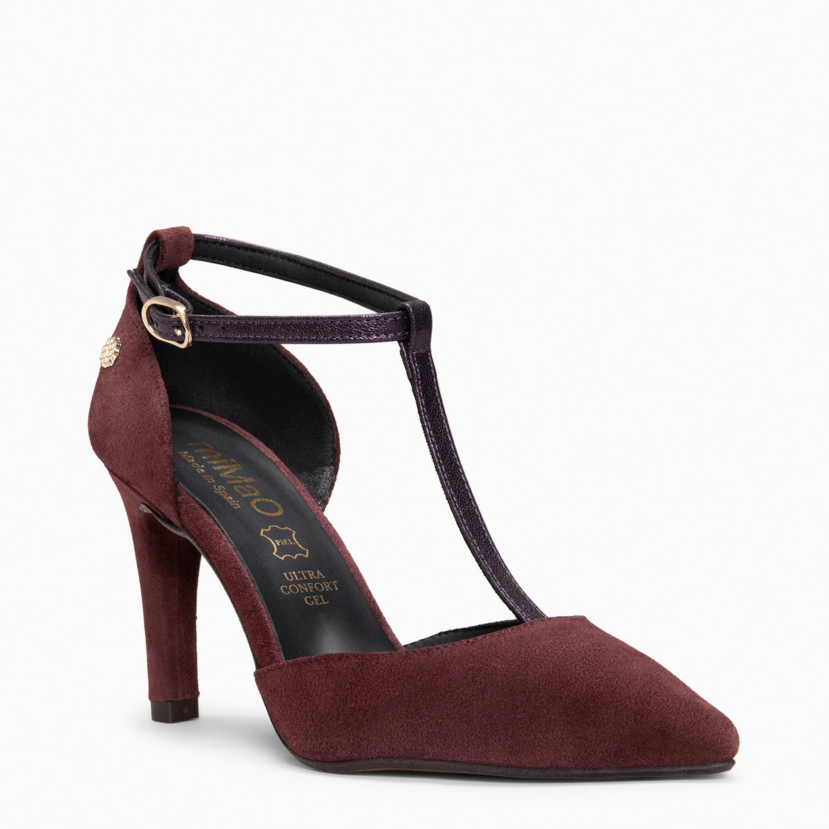 AMANDA - Zapatos de tacón alto BURDEOS