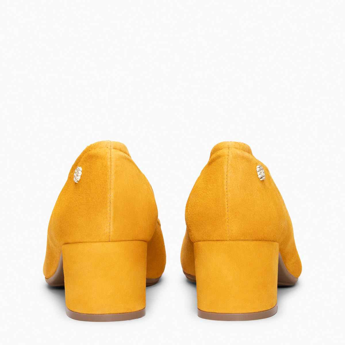 URBAN BARESOFT - Zapatos de salón de tacón ancho MOSTAZA