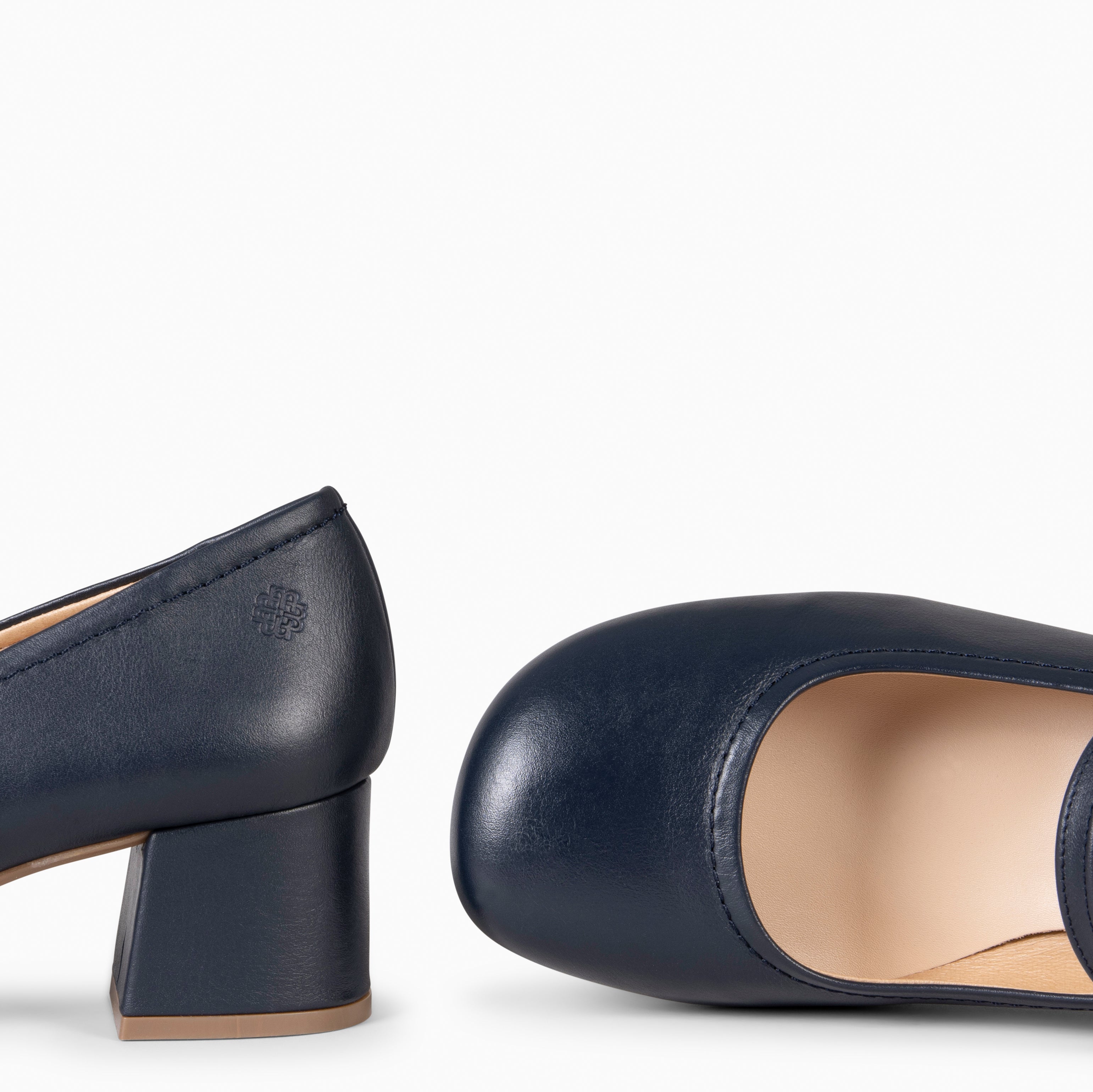 ROSALÍA - MERCEDITAS DE TACÓN ESTILO BARESOFT MARINO - miMaO ®