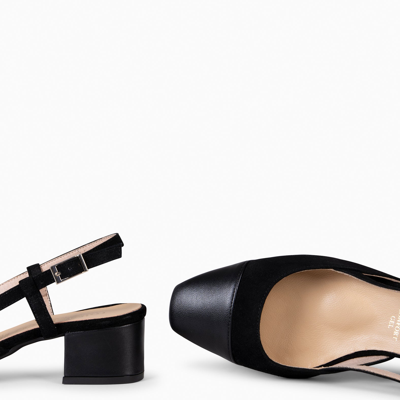 AUDREY - BLACK SLING-BACK BALLERINA