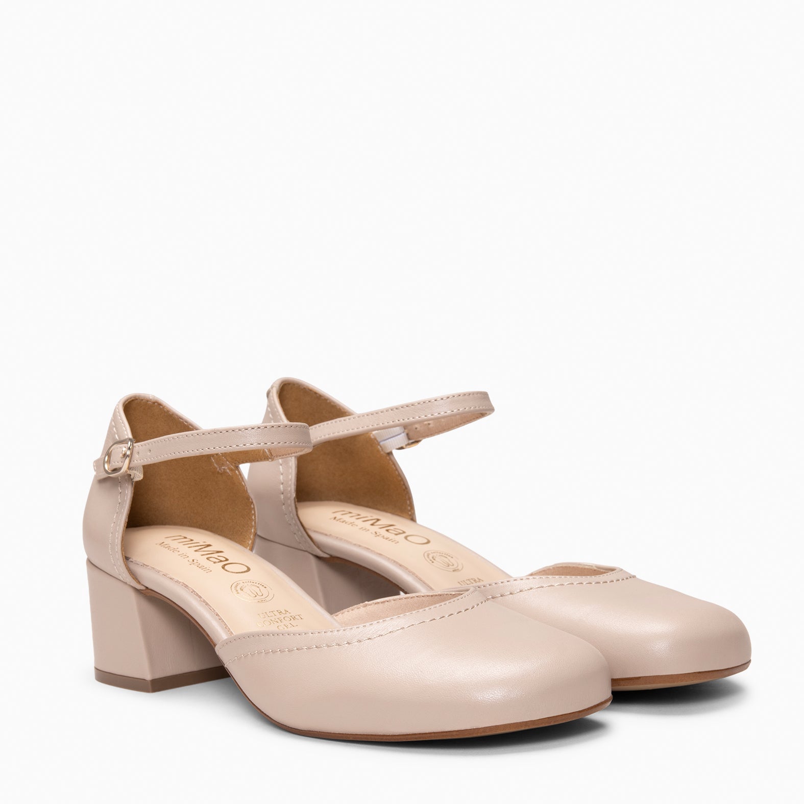 RIO - Zapatos de tacón baresoft BEIGE - miMaO ®