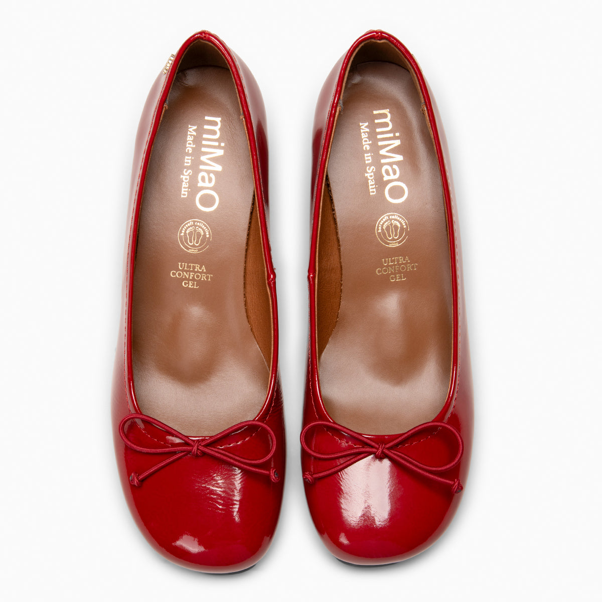 SILVANA - RED Baresoft ballerinas with heel