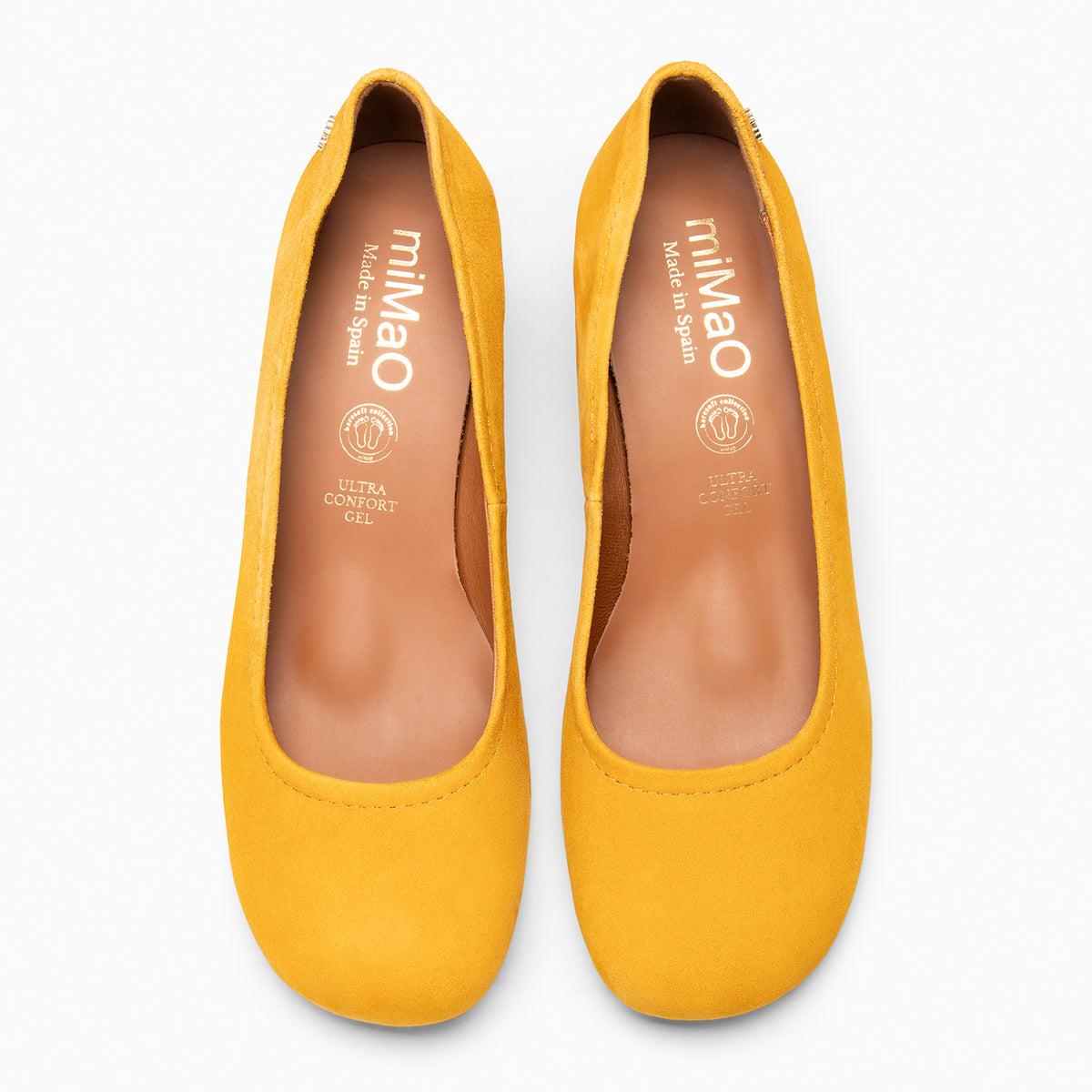 URBAN BARESOFT - Zapatos de salón de tacón ancho MOSTAZA