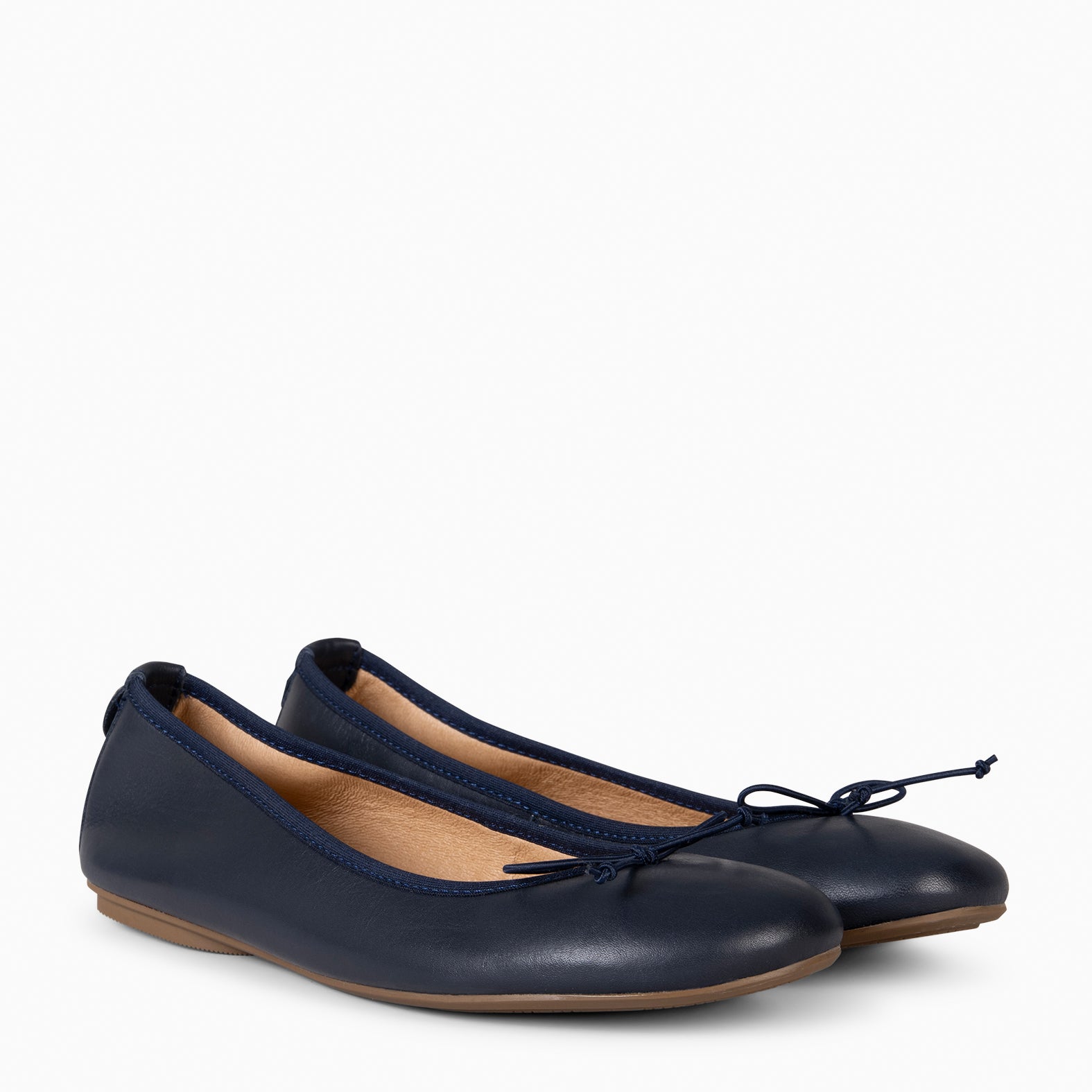 CAMPANILLA - Ballerines Baresoft à nœud BLEU MARINE